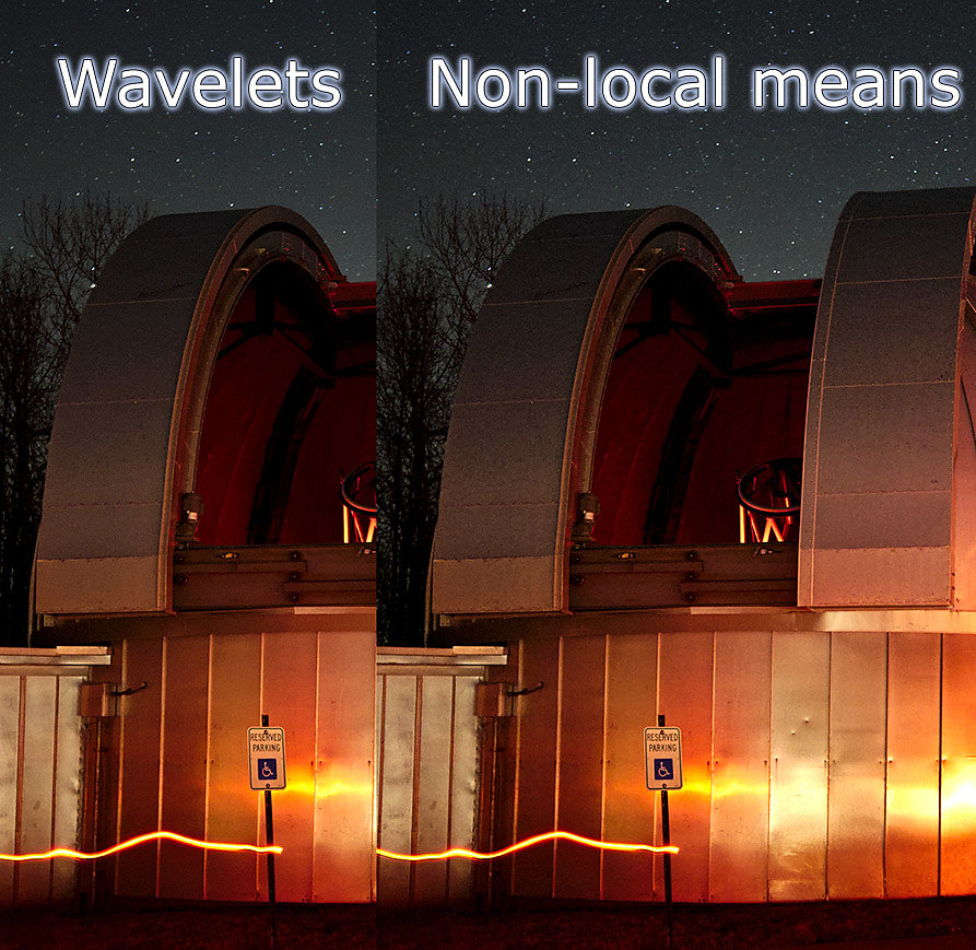 Wavelets vs Non-local Means